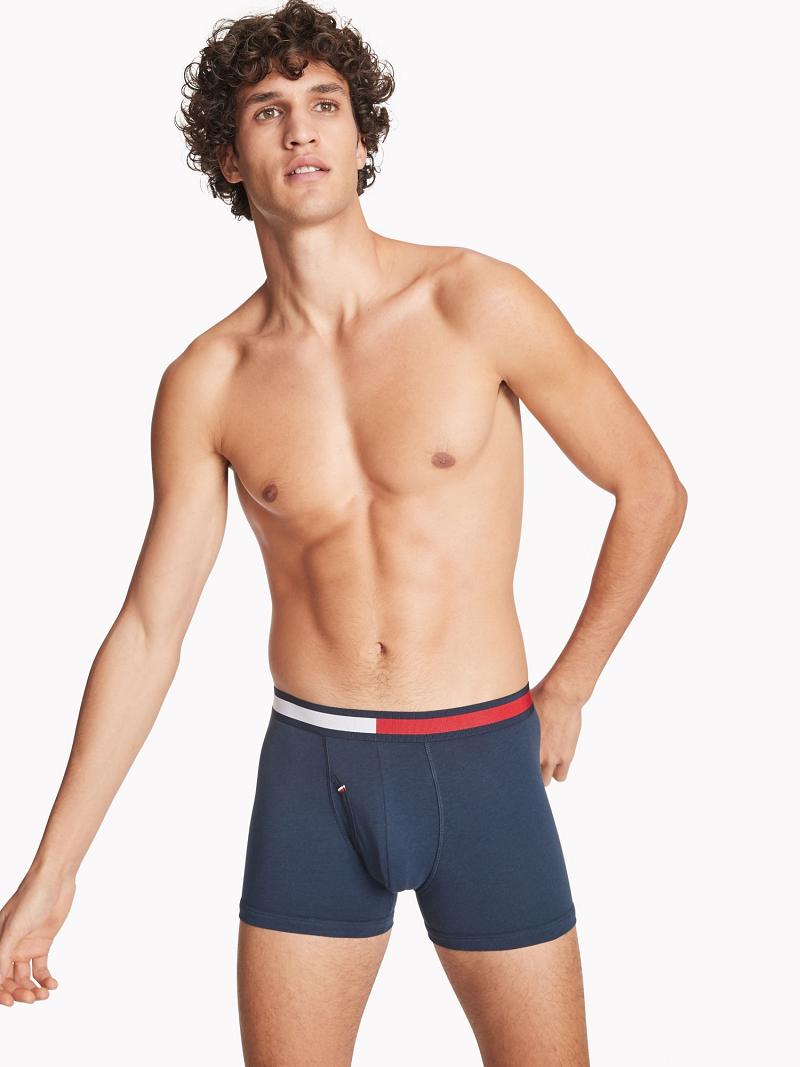 Férfi Tommy Hilfiger Cool stretch trunk Trunks Kék | HU 1275SGL